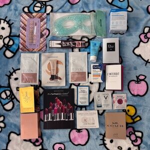 Makeup and skincare samples